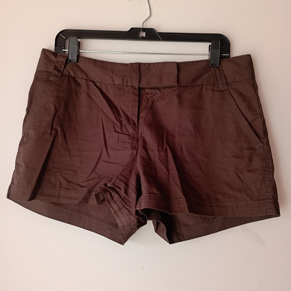 J.Crew Chino Classic Fit Brown Polka Dot Lined Shorts Women’s Size 8 - Picture 2 of 7